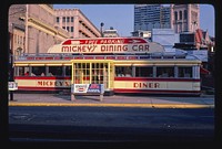Mickey's Diner (1937-39), 36 W. 9th Street, St. Paul, Minnesota (1984) photography in high resolution by John Margolies. Original from the Library of Congress. 