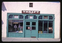 Thrift store, Mission Street, San Miguel, California (1991) photography in high resolution by John Margolies. Original from the Library of Congress. 