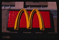 McDonald&#39;s Restaurant sign, 71st Street and Amsterdam Avenue, New York, New York (1984) photography in high resolution by John Margolies. Original from the Library of Congress. 