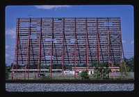 Drive-in Theater, Route 129, Warner Robins, Georgia (1982) photography in high resolution by John Margolies. Original from the Library of Congress. 