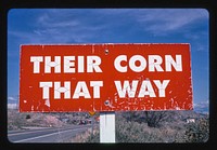 Retro Burma Shave sign#4, Route 66, Peach Springs, Arizona (2003) photography in high resolution by John Margolies. Original from the Library of Congress. 