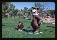 Yogi Bear and son, Storybook Land Park, Aberdeen, South Dakota (1987) photography in high resolution by John Margolies. Original from the Library of Congress. 