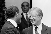 Carter and Sadat at the White House, September 18, 1978Photo courtesy of Jimmy Carter Library. Original public domain image from Flickr