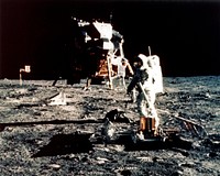 The development of the early Apollo Scientific Experiments Package is photographed by Astronaut Neil A. Armstrong during the Apollo II Eva. Original public domain image from Flickr