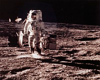 Nuclear electric power arrived on the moon for the first time on November 19, 1969, when the Apollo 12 astronauts -- Charles (Pete) Conrad and Alan Bean -- developed the AEC's SNAP-27 on the lunar surface to provide the power for the six experiments and the transmission data of the ALSEP (Apollo Lunar Surface Experiments Package).