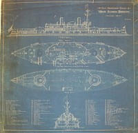 World's Columbian Exposition - Navy Dept Exhibit blueprint Snapshot of oversize blueprint in BUMED Office of Medical History collection. World's Columbian Exposition - Navy Dept Exhibit blueprint. Original public domain image from Flickr