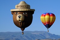 Smokey Balloon 1Photo taken at the “Eyes to the Sky” Balloon festival held at Salina, Utah in June 2012. Photo by Kreig Rasmussen. Credit: US Forest Service. Original public domain image from Flickr