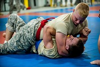 Best Warrior Soldiers battle during combatives tournament