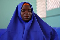 New recruit wait to be registered by AMISOM and Somali Police officers at General Kahiye Police Academy in Mogadishu, Somalia on february 03, 2015 AMISOM Photo / Ilyas Ahmed. Original public domain image from Flickr