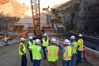 Addicks and Barker dams project team visits Folsom Dam auxiliary spillway. Original public domain image from Flickr