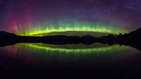 Aurora Arc on Lake McDonald. Original public domain image from Flickr