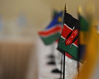 Sixteen African nations and United States representatives converse during the 2015 Gender Mainstreaming Seminar in Tanzania, Africa on May 18, 2015.