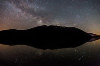 Milky Way over Lake McDonald. Original public domain image from <a href="https://www.flickr.com/photos/glaciernps/17178666872/" target="_blank" rel="noopener noreferrer nofollow">Flickr</a>