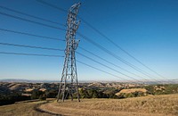 High voltage powerlines and towers. Original public domain image from <a href="https://www.flickr.com/photos/usdagov/20299254693/" target="_blank">Flickr</a>