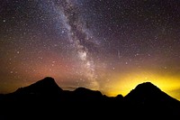 Thompson Fire Glow and Milky Way. Original public domain image from Flickr