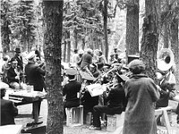 Tilly Jane Forest Camp on Day of the Legion Climb up Mt. Hood, Mt. Hood NF, OR 1934. Original public domain image from Flickr