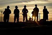 ROTA, Spain (Oct. 26, 2015) Sailors aboard USS Ross (DDG 71) conduct sea and anchor detail before pulling into Naval Station Rota, Spain.