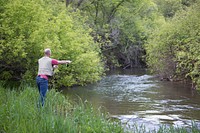 Fishing Left Hand Fork _ET5A3896Fishing in the Left Hand Fork Canyon on the Uinta-Wasatch-Cache National Forest. Credit: US Forest Service. Original public domain image from Flickr