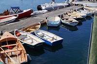 Tenders at Islesford (Little Cranberry) Island, ME, on July 10, 2018. USDA Photo by Christopher Stewart. Original public domain image from Flickr