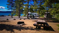 View of Suttle Lake from Link Creek Tent Site on the Deschutes National Forest in Oregon's Cascades. Original public domain image from Flickr