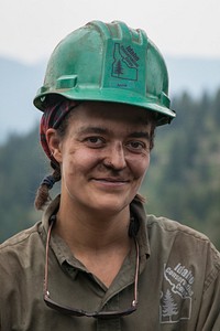 Anna Roser is also from Boise, last year she hiked the Pacific Crest Trail and decided she wanted to try and find a job outdoors, which lead her to ICC. She hopes to one day get into the Forest Service or Wildlife management, and likes having a job she actually feels proud of, and is excited to go to everyday.