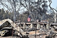 The Carr Fire is a 2018 California wildfire that burned in Shasta and Trinity counties. Original public domain image from Flickr