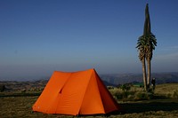 Tent in Simien Mountains National Park, Ethiopia. Original public domain image from Flickr