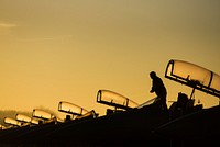 U.S. Air Force Staff Sgt. Joshua Matrine, a crew chief with the 159th Aircraft Maintenance Squadron, cleans the canopy on an F-15C Eagle aircraft assigned to the Louisiana Air National Guard at Leeuwarden Air Base, Netherlands, March 28, 2017.