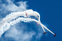 The Aeroshell Demo team performs aerial demonstrations during the South Carolina National Guard Air and Ground Expo. Original public domain image from Flickr