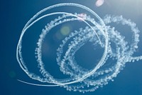 The Aeroshell Demo team performs aerial demonstrations during the South Carolina National Guard Air and Ground Expo. Original public domain image from Flickr