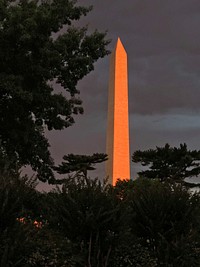 The Washington Monuiment in Washington, DC in early morning light on Tuesday, June 27, 2017. USDA photo by Ken Hammond. Original public domain image from Flickr