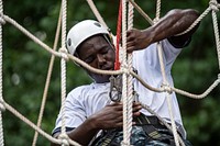 Confidence course in plebe summer 2017. Original public domain image from Flickr