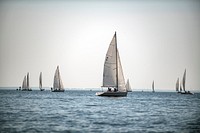 The United States Naval Academy Class of 2023 complete sailing training during Plebe Summer. Original public domain image from <a href="https://www.flickr.com/photos/unitedstatesnavalacademy/35903349415/" target="_blank">Flickr</a>
