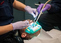 MEDITERRANEAN SEA (June 19, 2017) A Sailor receives a root canal operation aboard the aircraft carrier USS George H.W. Bush (CVN 77) (GHWB).