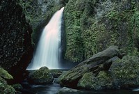 Wahclella Falls and Boulders, Columbia River Gorge National Scenic Area.jpg. Original public domain image from Flickr