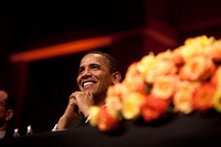 President Barack Obama attends the Radio & Television Correspondents Dinner at the Walter E. Washington Convention Center in Washington, D.C., June 19, 2009.