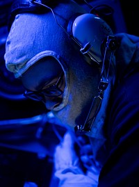 MEDITERRANEAN SEA (March 2, 2018) Operations Specialist 3rd Class Daveon Fitzgerald uses a sound-powered phone during a general quarters drill aboard the Arleigh Burke-class guided-missile destroyer USS Ross (DDG 71) March 2, 2018.