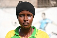 Golden Girls Football Club player during a training session in Mogadishu, Somalia on February 18, 2017.