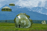 Japan Ground Self-Defense Force Soldiers, and paratroopers assigned to the 4th Infantry Brigade Combat Team (Airborne), 25th Infantry Division, U.S. Army Alaska. Original public domain image from Flickr