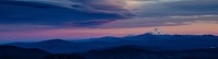 Sunset from Timberline Lodge-Panoramic. Original public domain image from Flickr