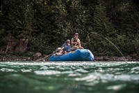 Fishing the Middle fork. Original public domain image from Flickr