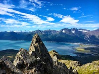 The view of Resurrection Bay from Mt. Alice, Chugach National Forest, Alaska. (Forest Service photo by Bradley Gordon). Original public domain image from Flickr