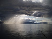 ‘Fishing for Light’ in Petersburg Ranger District, Tongass National Forest, Alaska. (Forest Service photo by Heath Whitacre). Original public domain image from Flickr