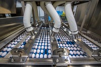U.S. Department of Agriculture (USDA) Shell Egg Graders perform sanitation pre-op inspections to ensure the shell egg processing machines are properly cleaned before starting the day’s operation.USDA photo by Preston Keres. Original public domain image from Flickr