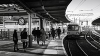 A cold day in Carnforth. Original public domain image from Flickr