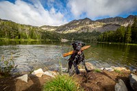 Hikers bring their dogs to enjoy a day hiking near Branham Lakes in the Madison Ranger District of Beaverhead-Deerlodge National Forest Montana, September 12, 2019.<br/><br/>USDA Photo by Preston Keres. Original public domain image from <a href="https://www.flickr.com/photos/usdagov/48762658642/" target="_blank" rel="noopener noreferrer nofollow">Flickr</a>