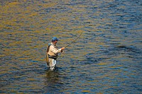 A fly fisherman casts his line in the Big Hole River near Melrose, Montana, September 15, 2019.<br/><br/>USDA Photo by Preston Keres. Original public domain image from <a href="https://www.flickr.com/photos/usdagov/48762282298/" target="_blank" rel="noopener noreferrer nofollow">Flickr</a>
