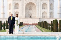 President Donald J. Trump and First Lady Melania in India