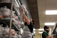 Arlington Public Schools (APS) provides Grab-and-Go Meals during the COVID-19 closure at Kenmore Middle School.