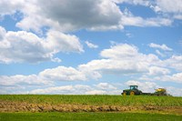 A farmer plants soybeans in Montgomery County, Md., May 12, 2020.USDA/FPAC photo by Preston Keres. Original public domain image from Flickr